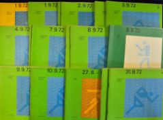 1972 Germany Olympic Programmes including Gymnastics and Athletics dates includes 1, 2 , 3, 4, 7, 9,