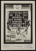 Dennis Amiss Signed Cricket Photograph authenticated and photographed by Ken Kelly, 9/12 produced, a