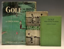Golf Instruction Books for Young Players and Ladies (3) to incl Glenna Collett 
