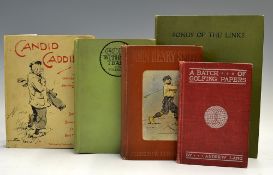 Early Golf Stories and Golf Fiction books (5) to incl Frederick Adams 