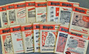 Collection of 1949/50 bicycling magazine's to include 