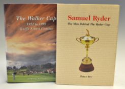 Ryder Cup and Walker Cup books (2) to incl Peter Fry - 