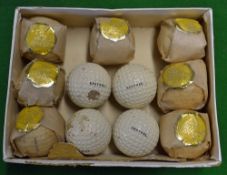 11 Kestrel dimple golf balls in the original plain box to incl 7 in paper wrappers - all unused