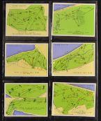 Set of John Player & Sons golf cigarette cards titled 