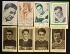Collection of Racing Cyclists publicity Postcards Tour Du Maroc, plus George Speicher Champion d'