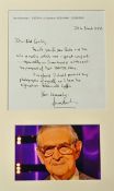 Autographed Letter / Photograph Denis Norden: Autographed letter mounted with photograph framed 41 x