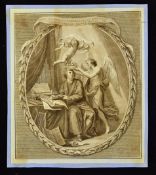 Cira 1791 Fine Large Pictorial Ticket for a 'Special Handel Concert' performed in Westminster