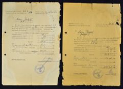 1942 Secret Service Espionage Content Documents for a member of Group II with relationship to