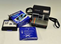 Polaroid Supercolour 635 Camera LM Program with 2x film (1x unopened), untested, appears in good