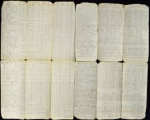 Interesting 1828 Governmental Financial Statements one signed by George R Dawson with an inscription