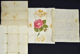 Fantastic Early 'Pop-Out' Valentines Card colourfully decorated with a central pink rose and