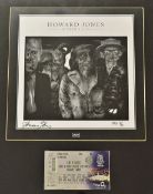 Pop Star Howard Jones Limited Edition Signed Print: Human's Lib print signed boldly to bottom