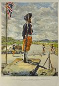 India- Military Sikh Sentry At Fort Johnston a Sikh sentry at fort Johnston, British central