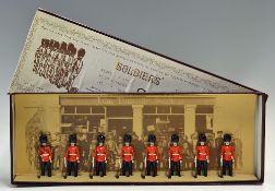 1970s Model Soldiers Type of the 'Footguards' 1880-1914 Lead Figures made in London, 54mm in lead-