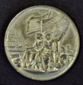 International Exhibition 1862 Attractive White Metal Medallion struck by Pinches the obverse;