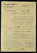 1938 Wilhelm Keitel Letter 'wanting to have the documents of the 5x officers who were among the