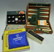 Indoor Games Selection to include a Deluxe Backgammon Travel set encased within a cloth and