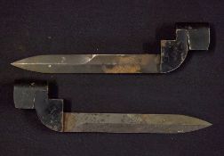 Two Self Loading Rifle Bayonets Type used by SLR weapons during the Falklands conflict and bayonet