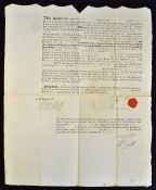 1794 Poor Law Apprenticeships Indenture Honing near North Walsham, Norfolk. Apprenticing a boy of
