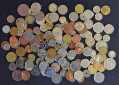 Assorted Selection of Coins including British, European, modern pieces mixed condition A/G (