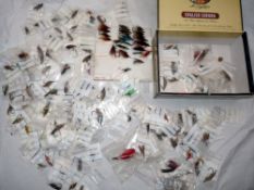 SALMON FLIES: Large collection of vintage salmon flies up to 2
