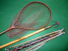 ACCESSORIES: (3) Early Allcock? hinged weed clearing device, screwed to 42