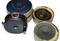 REEL & SPOOLS: (3) Fine Hardy Perfect 3 5/8
