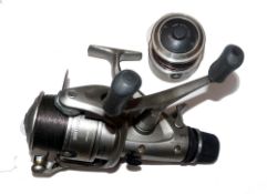 REEL & SPOOL: (2) Shimano GTE 8000B twin handled baitrunner reel, rear drag and free spool, 5