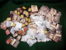 FLY TYING HOOKS: Collection of approx. 120 packs of fly tying hooks by Kamasan, Aiken, Mustad and