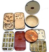 ACCESSORIES: (5) Fine Hardy copper cast damper tin, 4.25