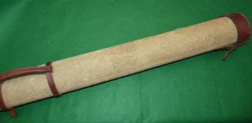 ROD TUBE: Traditional canvas/leather rod tube 61