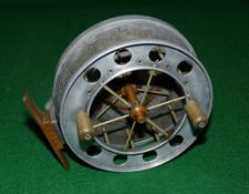 REEL: Allcock Aerial 6 spoke alloy trotting reel, 4.5