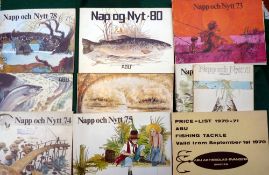 CATALOGUES: (10) Collection of 10 early Abu Nap og Nyt catalogues, some with title Napp Och Nytt ;