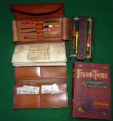 WALLET & BOOK: (2) Early coarse fishing leather wallet 8