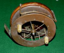 REEL: Early Coxon 6 spoke Aerial reel, 4.5