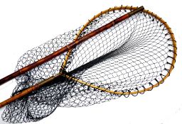 ACCESSORY: Fine ash framed bentwood landing net, 20
