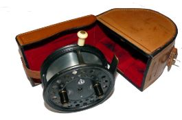 REEL & CASE: (2) Fine Hardy Silex Major 4