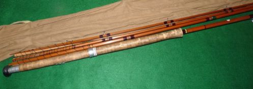 ROD: Sharpe's of Aberdeen for Farlow The Scottie 12' 3 pc with spare tip spliced joint salmon fly