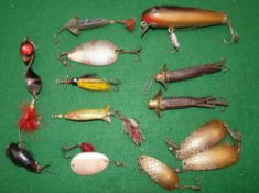 LURES: (13) Collection of 13 vintage lures comprising fine Mother of Pearl 2
