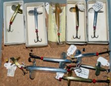 LURES: (11) Collection of 11 Hardy lures, mainly Reflex patterns, up to 3