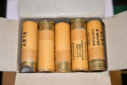 50x 8G x 80mm Eley Paper Cartridges - in the makers original boxes