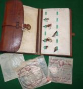 FLY WALLET: Early Farlow 191 Strand, London large pigskin fly wallet, 8.5