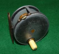REEL: Scarce Hardy alloy wide drum trout Perfect fly reel, 2.5
