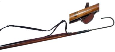 WADING STAFF: Milward's Finmaster Orchy style combined gaff/wading staff, 48