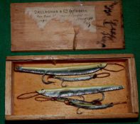 LURES: (5) Five early Sole Skin Sand Eel style baits in sizes 2
