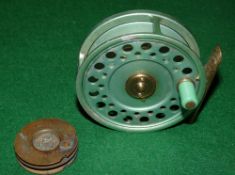 REEL & ACESSORY: Hardy Green princess alloy lightweight fly reel, 3