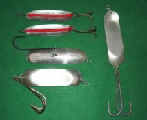 HARDY LURES: (6) Pair Hardy Jim Vincent spoons, both 5.25