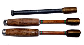 PRIESTS: (3) Pair of Malloch of Perth fishing priests, 9