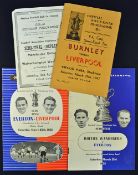 FA Cup Semi-Finals programmes 1947 Liverpool v Burnley, 1949 Manchester Utd v Wolverhampton