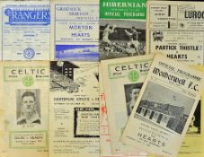 Selection of Hearts away football programmes for 1962/1963 to include Celtic (SLC), Dundee (SLC),